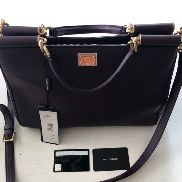 Dolce and Gabbana Purple Handbag - Picture 1 of 7